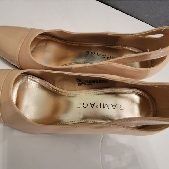 RAMPAGE  WOMEN"S LOW HEEL TAN SHOES - Picture 5 of 16